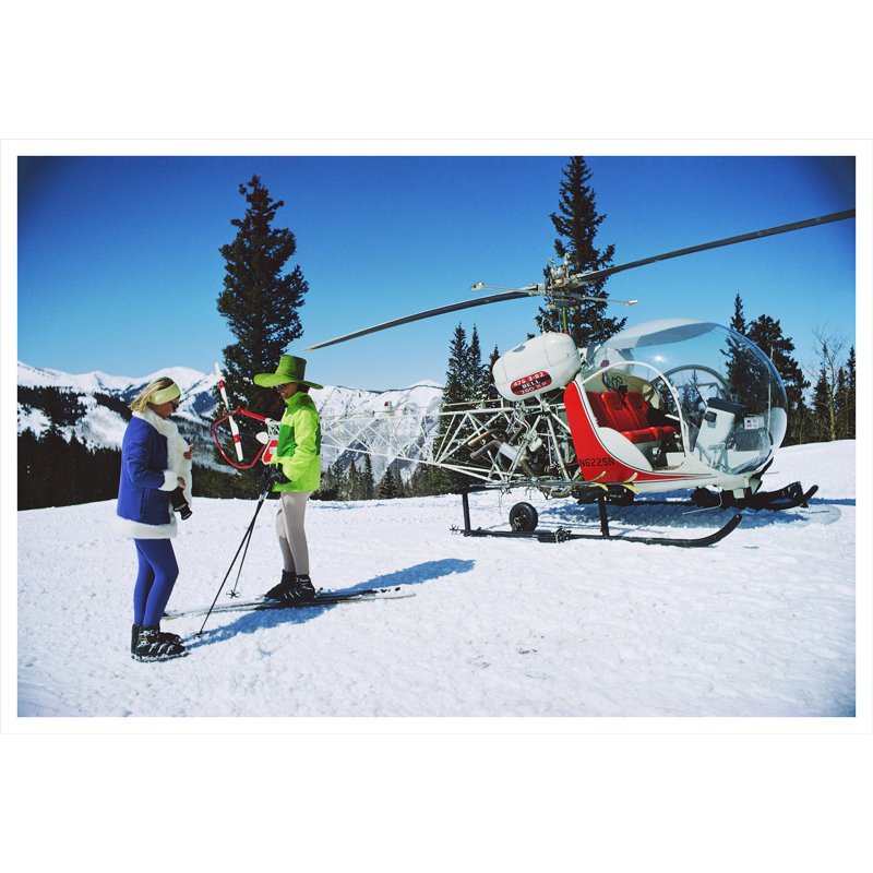 Snowmass Village Print by Slim Aarons, Unframed, 32.5" H x 48.5" W x 0.1" D