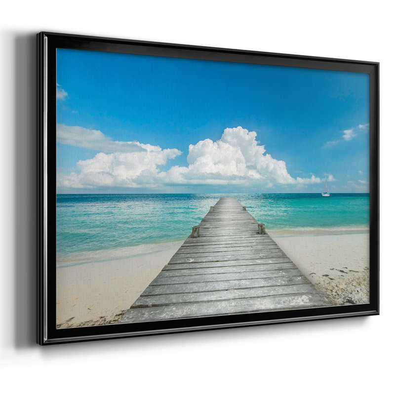 " Infinity Pier ", 30" H x 44" W x 1.5" D, Black