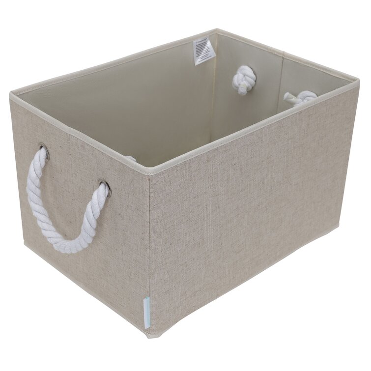 StorageWorks Storage Bins With Cotton Rope Handles, Storage Basket