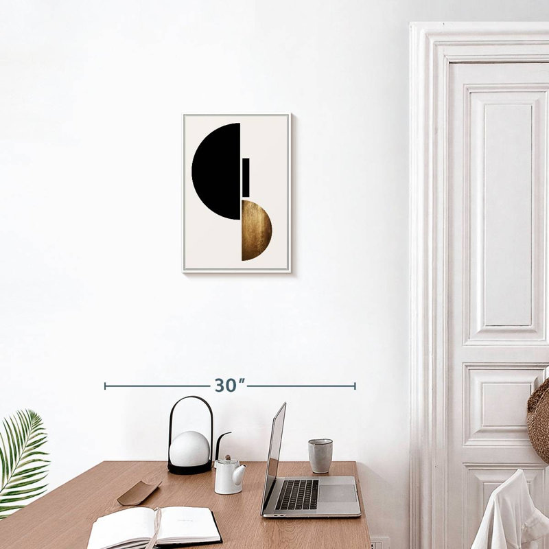 Shape II, 13" x 19", Floating Frame White