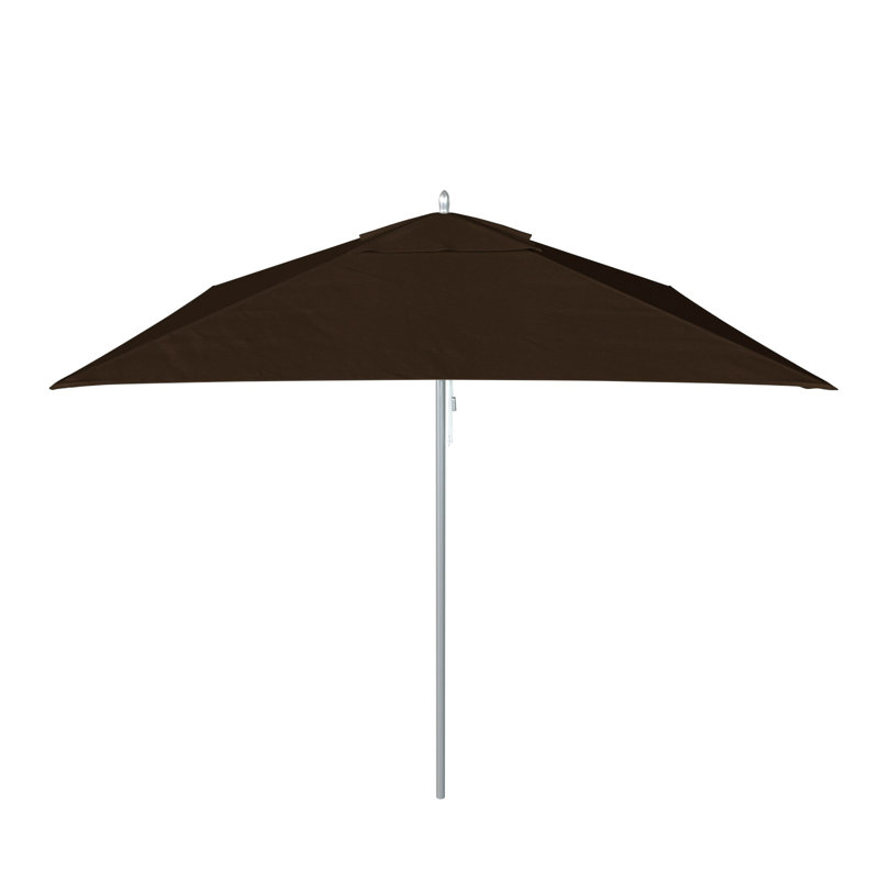 Parasol de marché carré 6 pi Manuell, 104" H x 90" W x 90" D, Canvas Bay Brown Sunbrella® Canvas