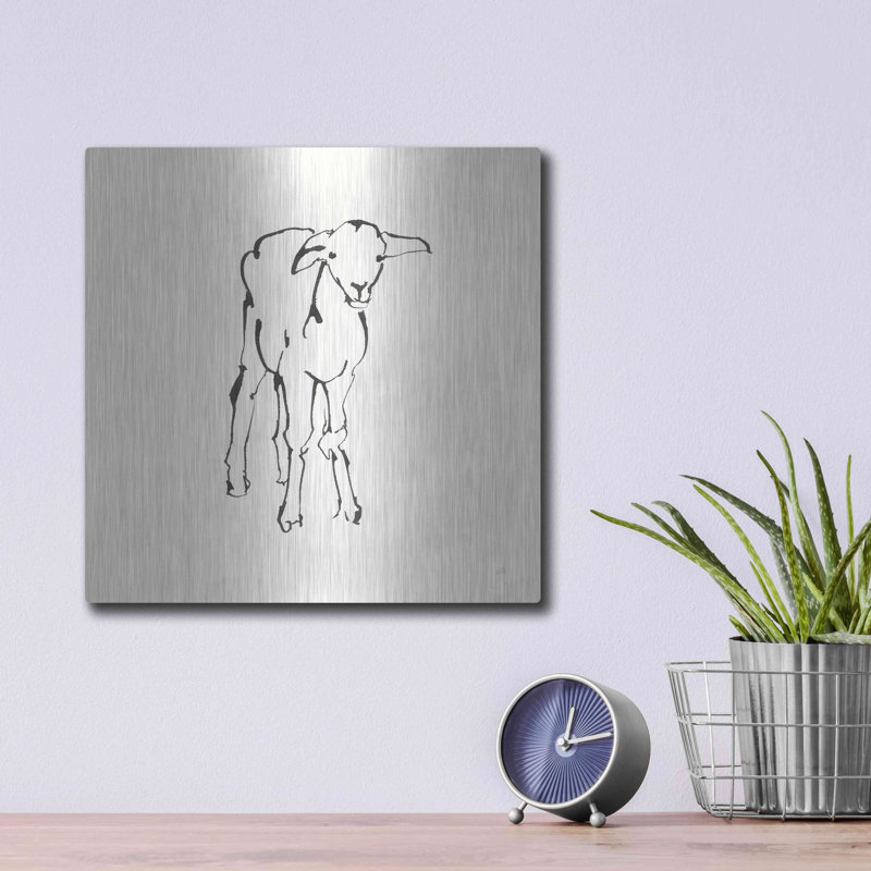 «Line Lamb» par Chris Paschke, H 12 po x l 12 po