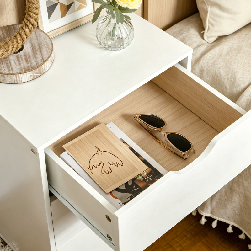 40cm W Particle Board Bedside Table