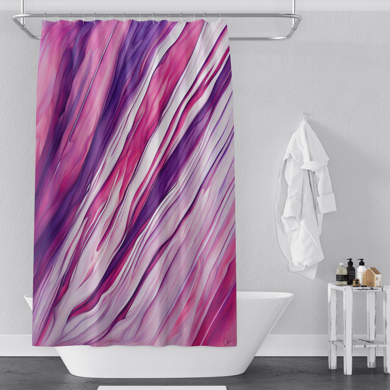 Rideau de douche Vlash Abstract, 72 po x 70 po