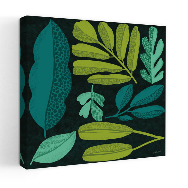 «Plant Toss I», art abstrait moderne, paysage, plante, H 48 po x l 48 po