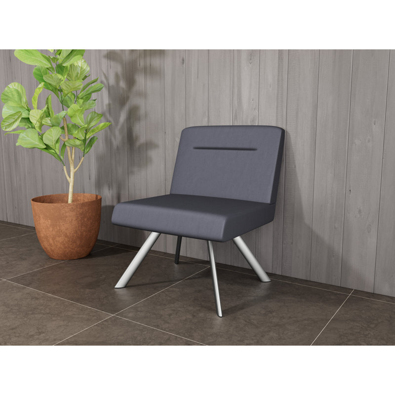 Fauteuil bistro avec accoudoirs Willow, Argent argent, Noir Patriot Plus - nettoyez le vinyle avec un lin
