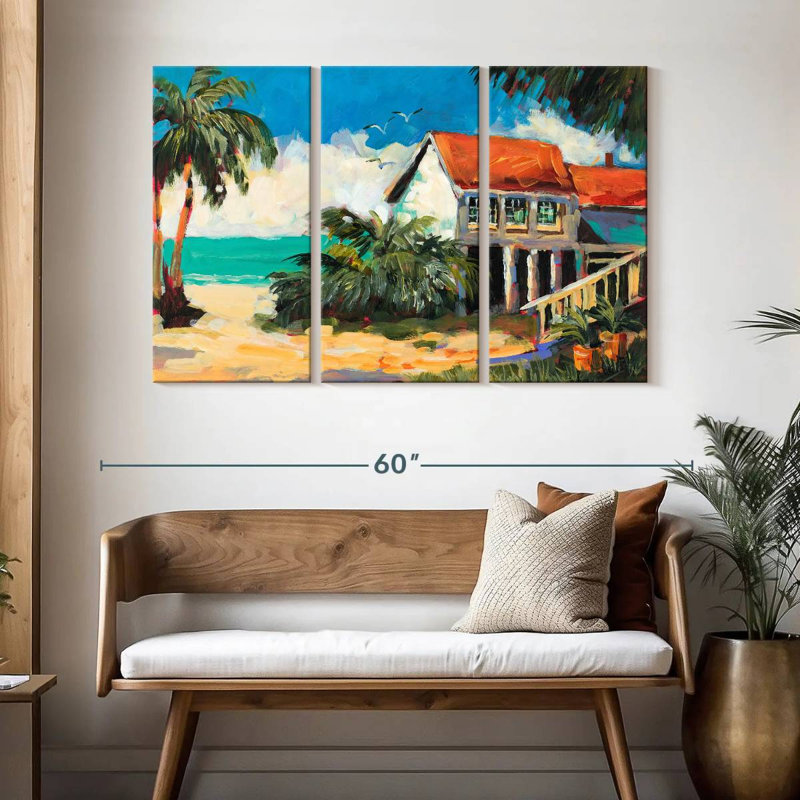Escapade tropicale Gillard, H 32 po x l 50 po