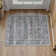 Luthien Elegant Vintage Floral Area Rug in Light Grey