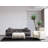 Modern 3-Seat Sofa, Anthracite Color, 100% Polyester Fabric | Dimensions: 100.4 x 45.3 x 30.3 inches | Beech Wood & Chipboard Frame, Soft 28 DNS Grey Foam, No Pillows Included | Stylish Black Plastic Legs, Perfect for Living Room