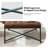 Anahli Tatiana Modern 36.5"W Genuine Leather Coffee Table with Button-Tufted-738132863