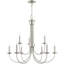 Lustre style chandelier 9 lumières Arunvir-391015177