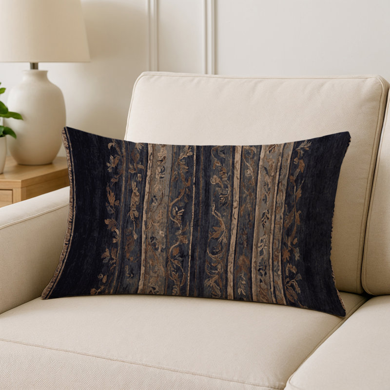 Coussin décoratif intérieur et extérieur Modern, Mauve du sud-ouest, Rectangle H 25 po x l 18 po