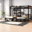 Lits peu encombrants avec rangement, lit simple industriel en métal pour lit simple