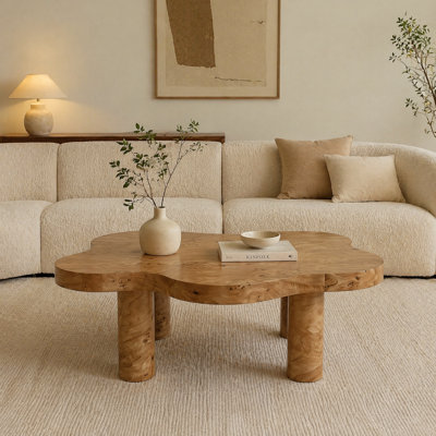 Table basse en bois naturel