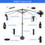 Parasol avec auvent de remplacement Covers & All Sunbrella-47710610