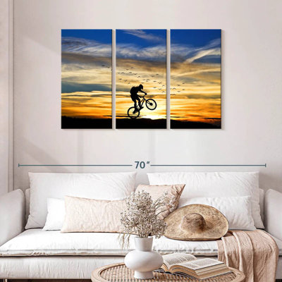 Bicycle Stunt Silhouette