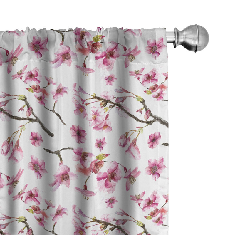 Semi-Sheer Rod Pocket Curtain Panels, 28" x 84"
