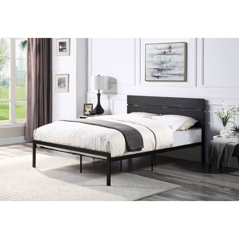 Mobilier de chambre à coucher 1pc, Double, Noir
