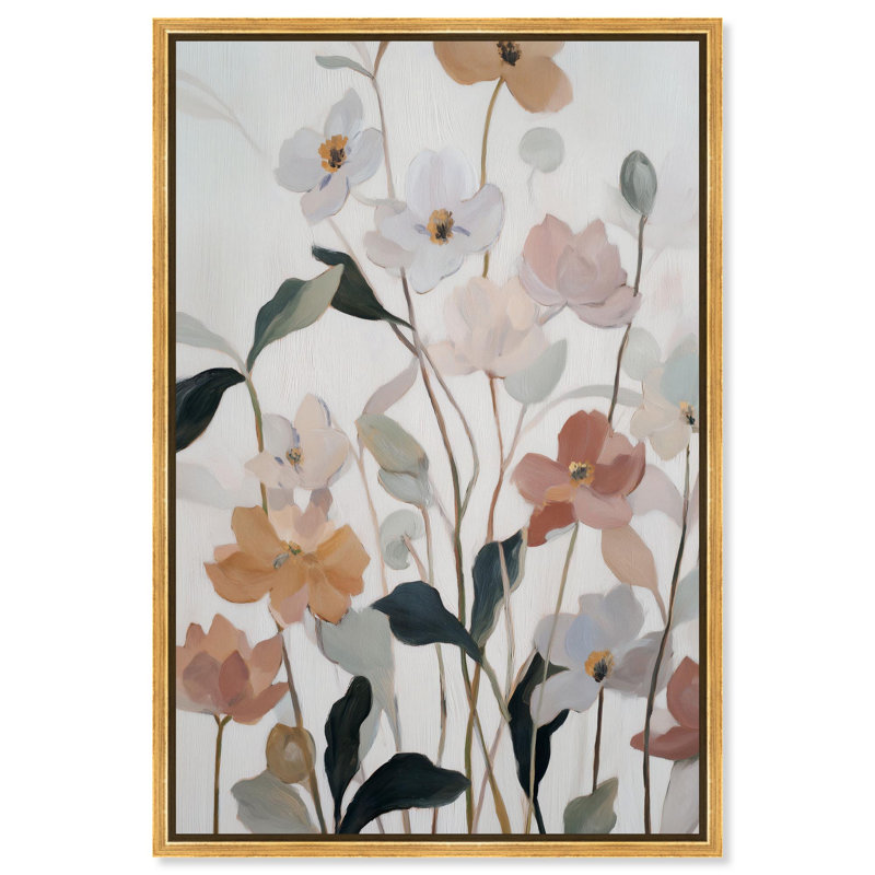 Décoration murale de salle de bain Dreamy Blossoms II par Art Remedy, cadre doré, 10 x 15, H 16 po x l 11 po