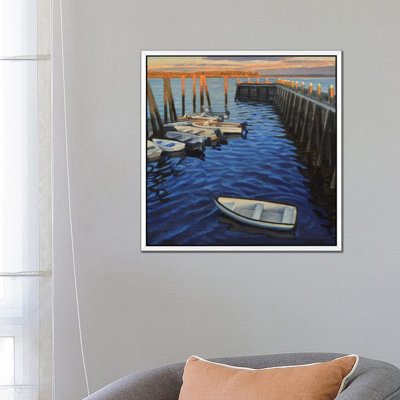 Chebeague Island Docks At Sunrise by Nick Savides - Print on Canvas