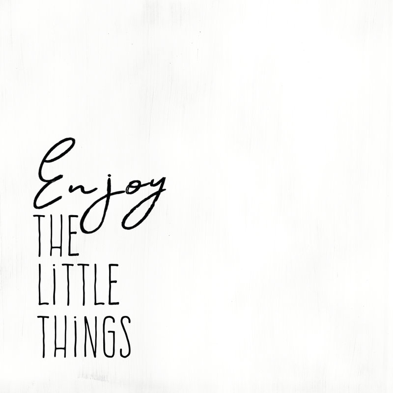 Enjoy The Little Things 6 - Wrapped Canvas Print, 51cm H x 51cm W x 3.8cm D