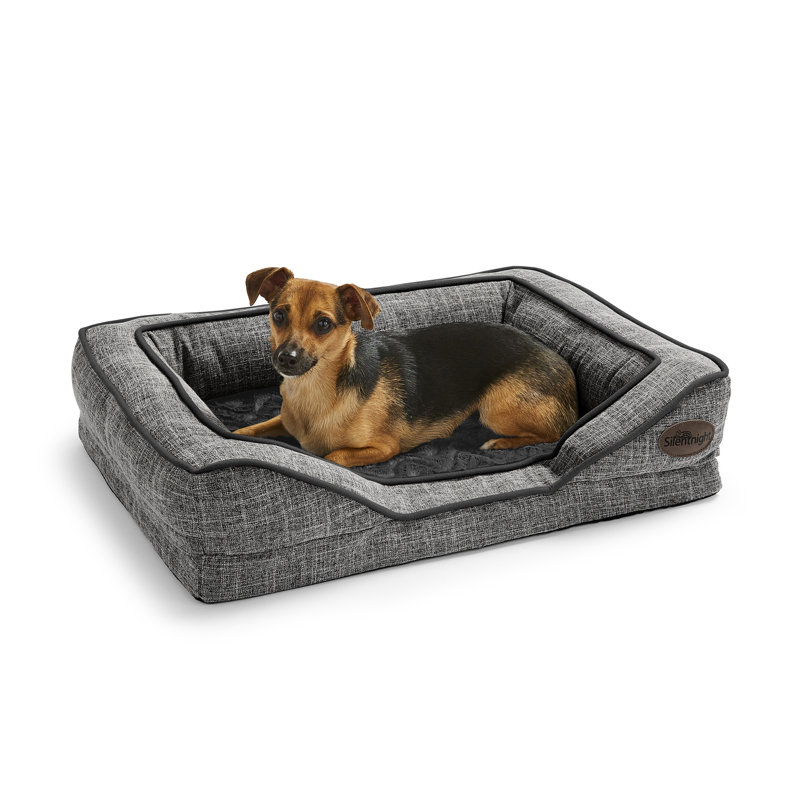 Silentnight Orthopaedic Luxury Pet Bed, 17cm H x 65cm W x 49cm D, Grey