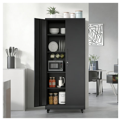 Armoire de rangement en métal 71 po H 71 po