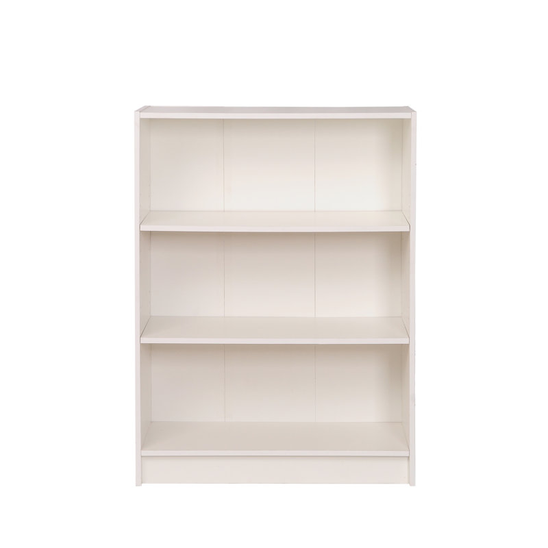 Zaira 80cm H x 40cm W Standard Bookcase, White, 106cm H x 80cm W x 30cm D