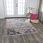 Tapis rose / gris / bleu Elliot-31943838
