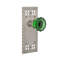 Craftsman Plate with Crystal Emerald Door Knob-1504458713-1504458708