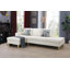 Canapé modulaire et chaise longue en similicuir de 102 po Kerriana-2002088817-2002088816