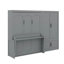 Grand lit escamotable mural avec placard-254404574