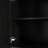 Multi-Functional Storage Sideboard with Trash Can Storage, Sliding Door Cabinet & 3-Tier Spice Rack (Black)-129470365