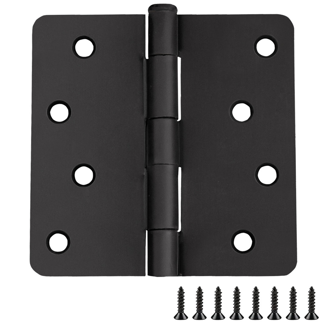 4" H x 4" W Butt Bearing Door Hinges (Set of 10) Design House 