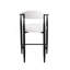 Ensemble de 2 tabourets de bar modernes avec tabourets de bar rembourrés à hauteur de tabouret avec cadre / dossier / accoudoirs en métal pour cuisine / maison / salle à manger