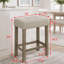 Ensemble de table de bar 4 pièces avec prise électrique et tabourets rembourrés-1701099830