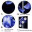 Élégants iris en noir et bleu I - iris, salon d'art mural-1809233017-1809233022