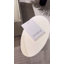 Table de bout et table d'appoint ovales en fibre de verre de 20 po d'inspiration pierre, table d'appoint de fabrication solide sans assemblage pour les salons et les chambres-2020448574