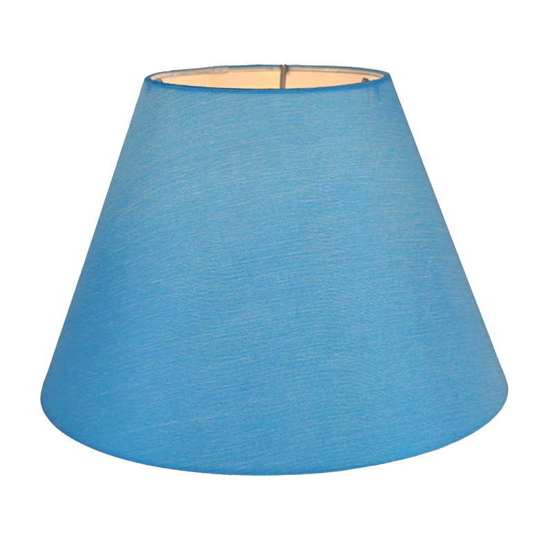  Abat-jour extensible en forme de petite cloche 5 po en haut x 10 po en bas x 7 po en pente , Bleu