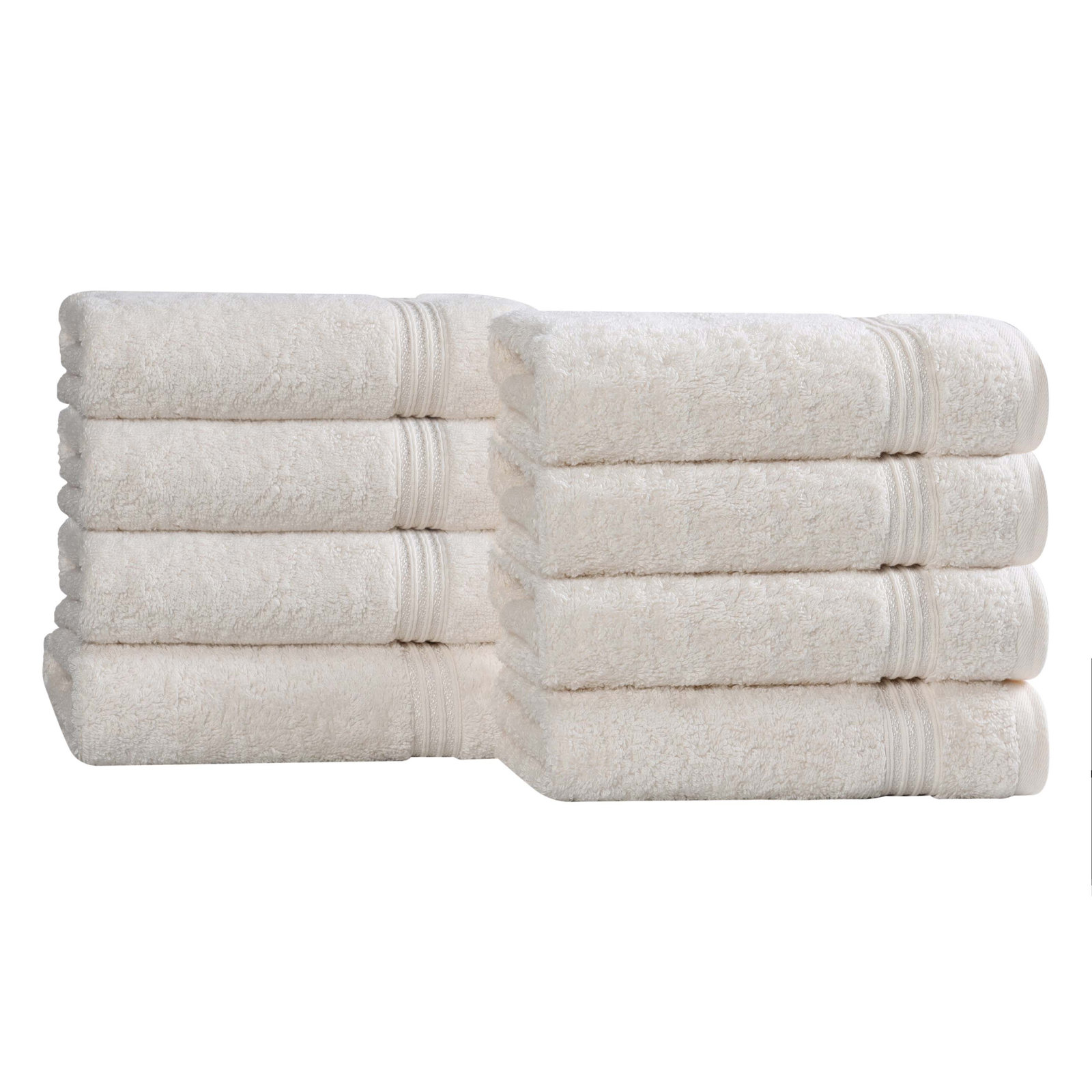 Oleg Egyptian Cotton Hand Towel Set, Ivory