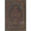 Tapis gris à motif géométrique traditionnel 7 x 10