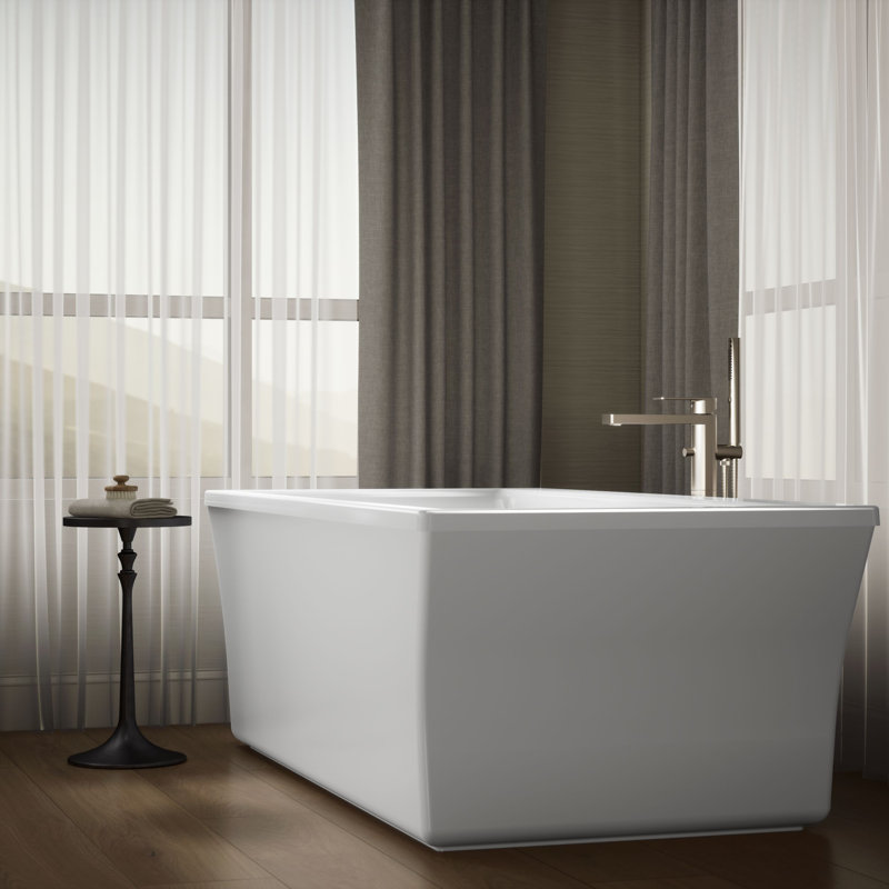 Stargaze® Freestanding 72" x 36" Soaking Bathtub, White