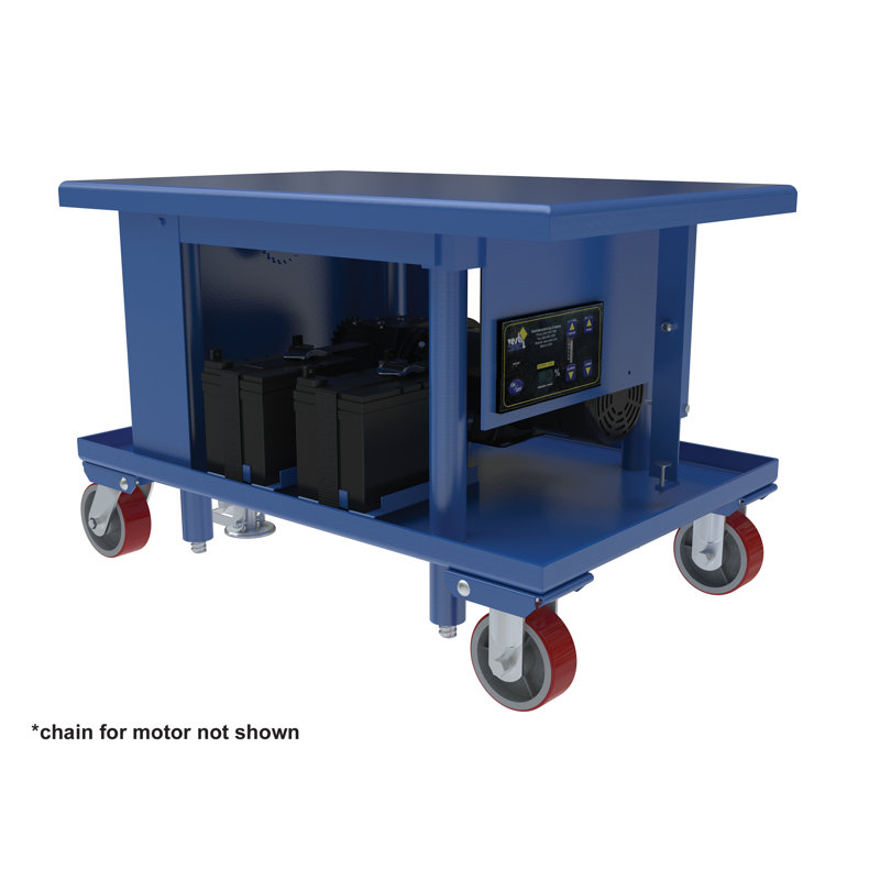 2000 Lb. Capacity Post Table, 23.93" H x 24" W x 43.875" D