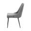 Chaise d'appoint en tissu gris Karneisha