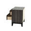 Table de chevet 2 chambres avec finition chêne gris rustique, bois massif délicat avec 2 tiroirs, chêne, bois, fascinant