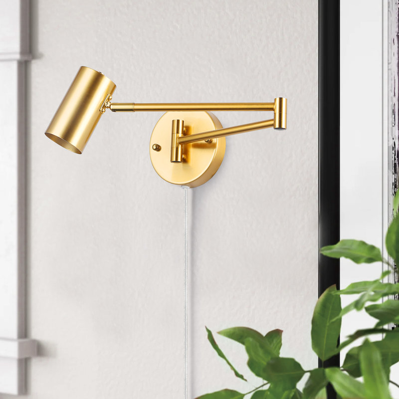 Viviani Iron Plug-in Armed Sconce