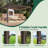 Metal Louvered Pergola with Solar Lights-104879267