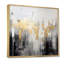 «Dripping Gold White Gray Black Gold - Abstract», reproduction d'art murale-1036608020-1036608019