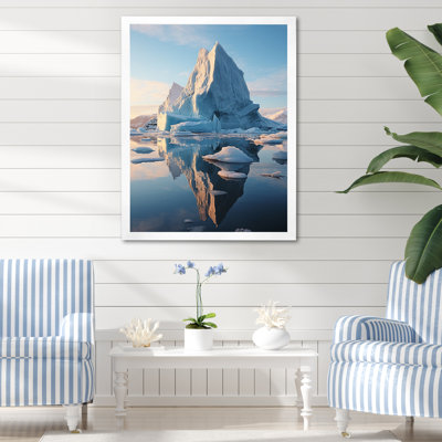 Teal Iceberg Majestic Frost - reproduction sur toile