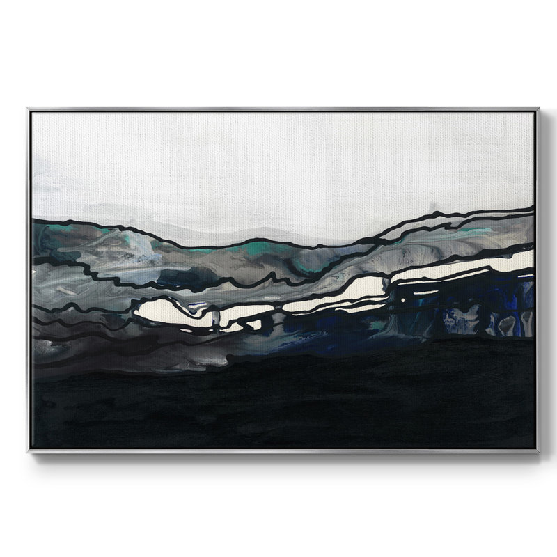 «It's About Time V», reproduction sur toile, Argent, H 17 po x l 25 po x P 2 po